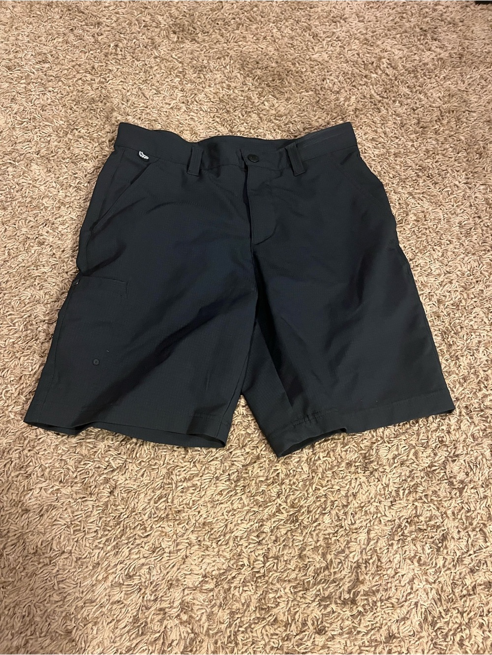 Columbia Men's Black Flat-Front Performance Shorts